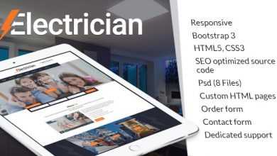 Photo of [Download-S2] Electrician, electricity services HTML website template