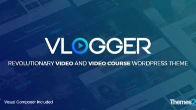 Photo of [Download-S2] Vlogger v1.5.4 - Professional Video & Tutorials WordPress Theme