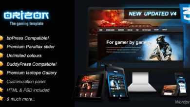 Photo of [Download-S2] Orizon v4.0 - The Gaming Template WP version