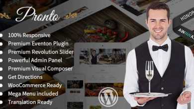 Photo of [Download-S2] Pronto v1.4.4 - Restaurant & Event Wordpress Theme