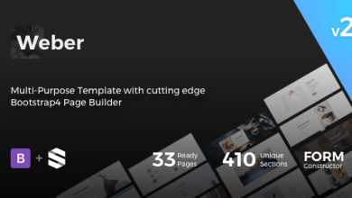 Photo of [Download-S2] Weber v2.2 - Multipurpose HTML Template with Page Builder