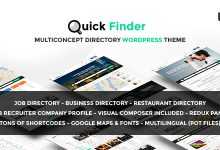 Photo of [Download-S2] QuickFinder v1.0.7 - Multiconcept Directory WordPress Theme