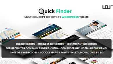 Photo of [Download-S2] QuickFinder v1.0.7 - Multiconcept Directory WordPress Theme