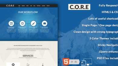 Photo of [Download-S2] Core - Themeforest One Page Responsive HTML5 Template