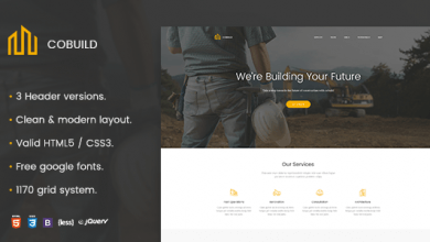 Photo of [Download-S2] Cobuild - Construction Landing Page Html Template