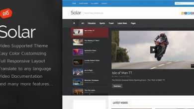 Photo of [Download-S2] Solar v1.6 - Video WordPress Theme