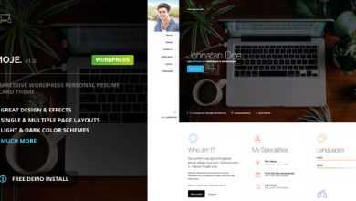 Photo of [Download-S2] Moje - vCard Bootstrap Responsive WordPress Theme