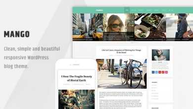 Photo of [Download-S2] Mango v1.0.3 - Clean Responsive WordPress Blog Theme