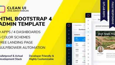 Photo of [Download-S2] Clean UI HTML — Bootstrap Admin Template