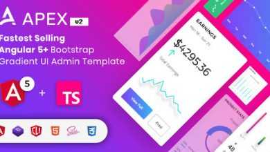 Photo of [Download-S2] Apex v2.0 - Angular 5+ & Bootstrap 4 HTML Admin Template