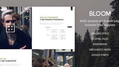 Photo of [Download-S2] Bloom - One & Multi Page Business HTML Template