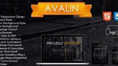 Photo of [Download-S2] Avalin - Themeforest OnePage HTML Template