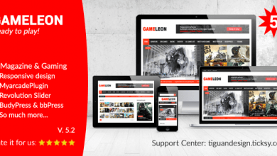 Photo of [Download-S2] Gameleon v5.2 - WordPress Magazine & Arcade Theme