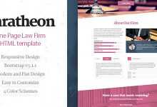 Photo of [Download-S2] Baratheon - One Page Law Firm HTML Template