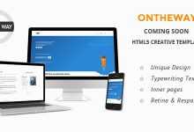 Photo of [Download-S2] Ontheway - Coming Soon Responsive HTML5 Template