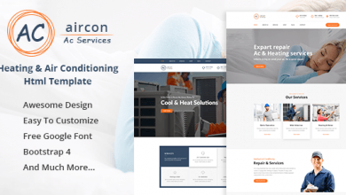 Photo of [Download-S2] Aircon - Air Conditioning Services Bootstrap 4 Template