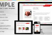 Photo of [Download-S2] Simple V-card Template - Updated