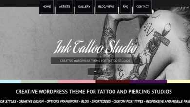 Photo of [Download-S2] Ink Tattoo Studio v2.4 - Creative WordPress Theme
