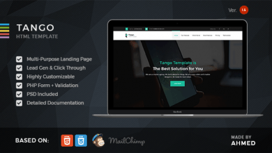 Photo of [Download-S2] Tango v1.5 - Responsive Multi-Purpose Landing Page