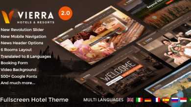 Photo of [Download-S2] Vierra v2.0.1 - Responsive Hotel Wordpress Theme