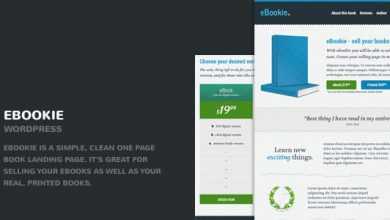 Photo of [Download-S2] eBookie - One Page WordPress Theme with Blog