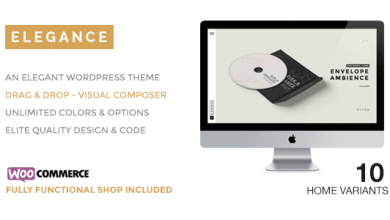 Photo of [Download-S2] ELEGANCE v1.6 - A Creative WordPress Theme with Shop
