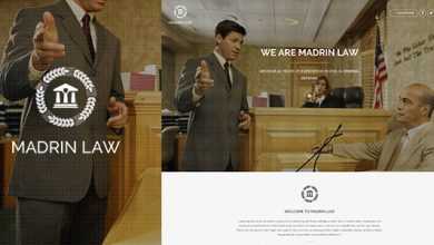 Photo of [Download-S2] Madrin - One Page Law Firm Wordpress Template