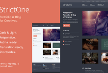 Photo of [Download-S2] StrictOne v2.2.6 - Portfolio & Blog Wordpress Theme for Creatives