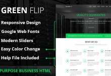 Photo of [Download-S2] Green Flip - One Page Theme Bootstrap 3