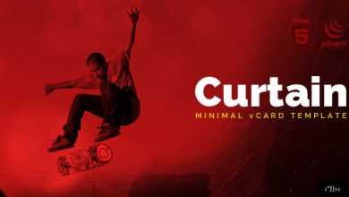 Photo of [Download-S2] CURTAIN - Thmemeforest Minimal vCard HTML5 template