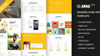 Photo of [Download-S2] Omni v2.3 - Modern HTML App Template