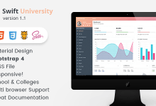 Photo of [Download-S2] Swift University v1.1.0 - Bootstrap 4 Dashboard template for School & Colleges