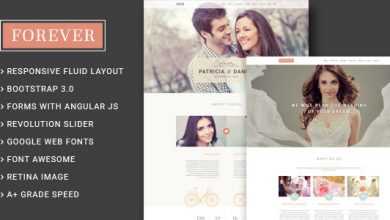 Photo of [Download-S2] Forever - Wedding Couple & Wedding Agency HTML5 Template