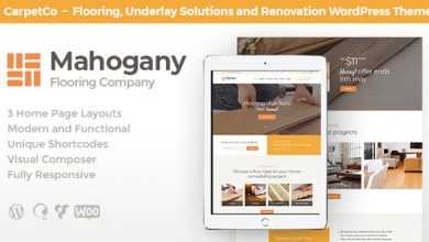 Photo of [Download-S2] Mahogany v1.0 - Flooring Company WordPress Theme