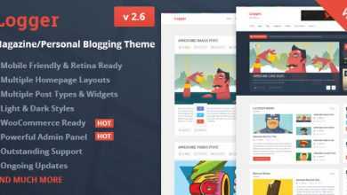 Photo of [Download-S2] Logger v2.6 - Magazine/Personal Blogging Theme
