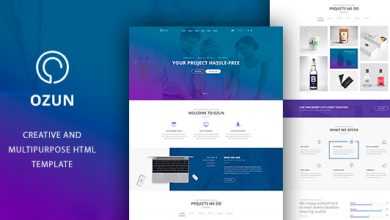 Photo of [Download-S2] OZUN - Multipurpose HTML Template