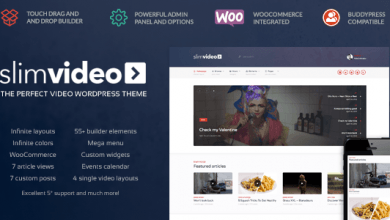 Photo of [Download-S2] Slimvideo v1.0.3 - Video WordPress Community Theme