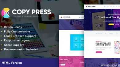 Photo of [Download-S2] CopyPress v1.1 - Type Design & Printing Services HTML Template