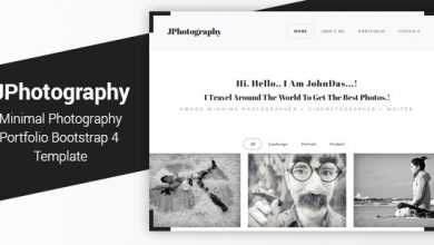 Photo of [Download-S2] JPhotography - Minimal Photography Portfolio HTML5 Template