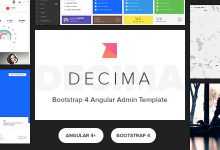 Photo of [Download-S2] Decima v2.0.0 - Bootstrap 4 Angular 5 Admin Template