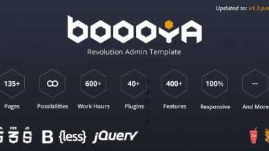 Photo of [Download-S2] Boooya v1.2 - Revolution Admin Template