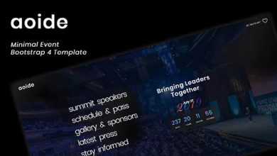 Photo of [Download-S2] Aoide - Event Bootstrap 4 Template