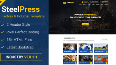 Photo of [Download-S2] SteelPress - Industrial & Factory Business HTML Template