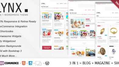 Photo of [Download-S2] Lynx 3 in 1 - Themeforest Retina Responsive WP Theme