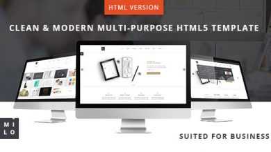 Photo of [Download-S2] Milo - Clean & Modern Multi-Purpose HTML5 Template