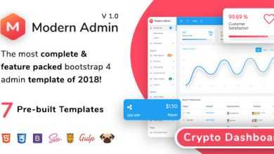 Photo of [Download-S2] Modern Admin - Clean Bootstrap 4 Dashboard HTML Template + Bitcoin Dashboard