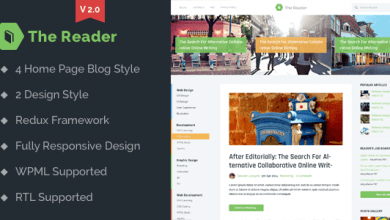 Photo of [Download-S2] The Reader v2.1 - Wordpress Minimal Blog Template