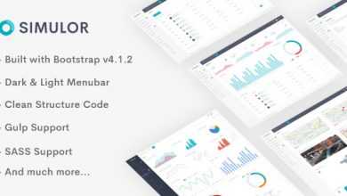 Photo of [Download-S2] Simulor - Minimal Admin & Dashboard Template