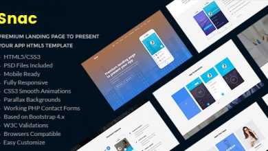Photo of [Download-S2] Snac - Premium Responsive App Landing Page HTML5 Template