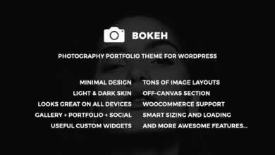 Photo of [Download-S2] Bokeh v1.2 - Photography Portfolio Theme for WordPress